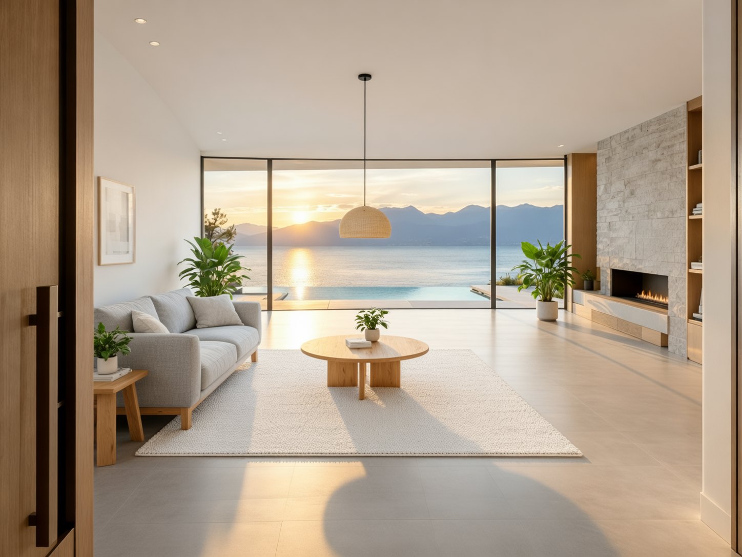 Le séjour, ambiance scandinave