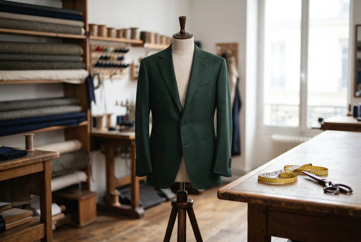 La veste en vert forêt